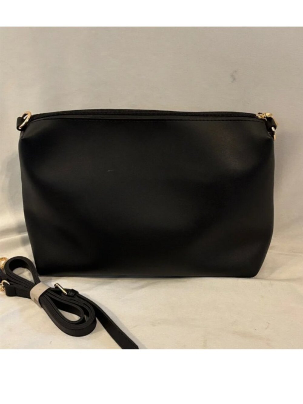 Melie Bianco Black Shoulder Bag Purse NEW